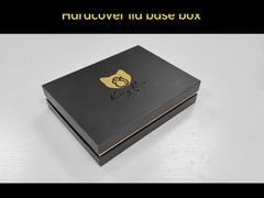 Kleine zwarte verpakkingsdoos voor cadeautjes Rigid Ring Tag Cufflink Gift Box