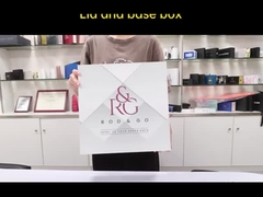 Luxe gezichtsreiniger massager papieren verpakking 2 stukken stevig opheffen van het deksel cadeaubon