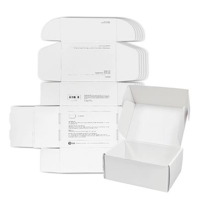 Mode stijl rechthoekige mailer papieren doos witte schoenen en kleding verzenddozen