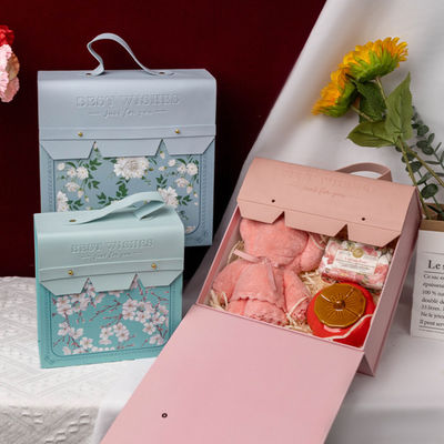 Custom High End Gepersonaliseerd Design Herbruikbare Papier Koffer Geschenkdoos Voor Kinderen