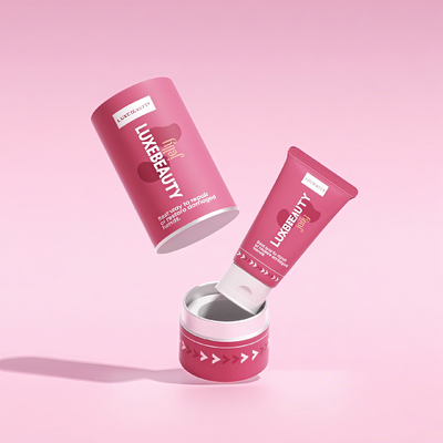 Kartonnen cilindrische papieren buisverpakking Eco-vriendelijke cosmetica huidverzorging ronde buisdoos voor crèmes en lotions