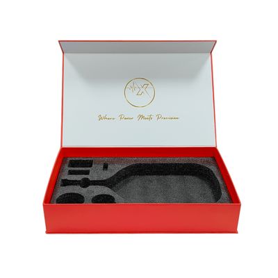 Groothandel Op maat gedrukte grote magnetische dozen Verpakking voor badminton & padel rackets Grote cadeaubon met logo drukwerk