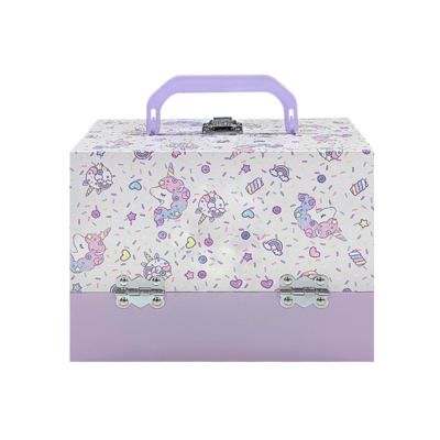Eco-vriendelijke Custom Kids Toy Gift Box Luxe Rigid Cardboard Koffer met metalen handvat