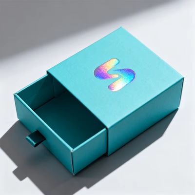 Groothandel Luxe Vierkant Patroon Lade Schuif Wit Karton Geschenkverpakking Sieraden Doos