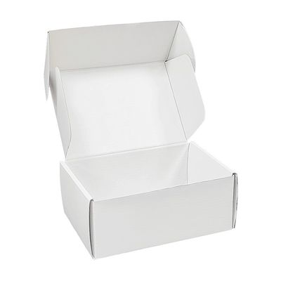 Mode stijl rechthoekige mailer papieren doos witte schoenen en kleding verzenddozen