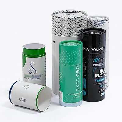 Ronde Kraft karton papierbuis Verpakkingsdoos Cylinder Verzendbuis Op maat