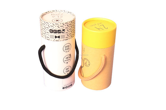 Matt Laminatie Ronde buis Verpakkingsdoos Kraftpapier Cylinder Doos Voor Noten Koffie Thee