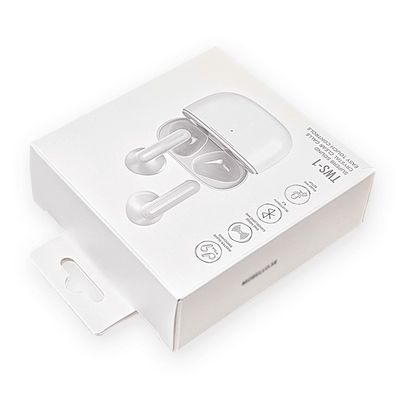 Witboek Tuck End Box Vernis Hoofdtelefoon Oordopje Oordopjes Doos Verpakking