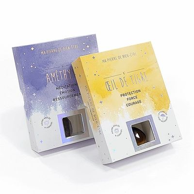 Verpakking van stijve kartonnen cadeaubon