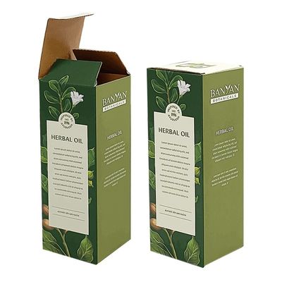 Gecoate verpakkingsdozen van papier voor cosmetische dozen met automatische onderkant, vouwdoos 350 g 500 g