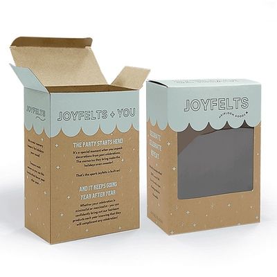 Eco-vriendelijke auto slot bodem doos UV-printen Bruine kraftpapier cadeaubon