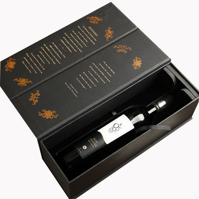 Rigid Magnetic Closure Cardboard Display Box Champagne Whisky Wine Flasje Verpakkingsdoos