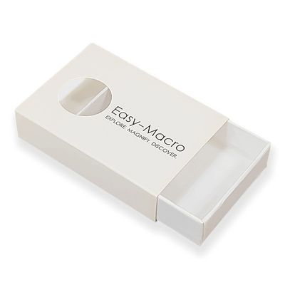 Kunstpapier cadeauverpakkingsdozen Matchbox stijl schuifkast met goudfolie