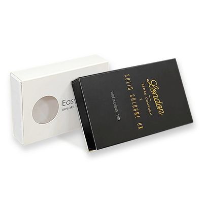 Kunstpapier cadeauverpakkingsdozen Matchbox stijl schuifkast met goudfolie