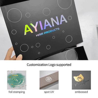 Rectangle Luxe Zwarte Magnetische Geschenkdoos Met Karton Liner Custom Printing Logo