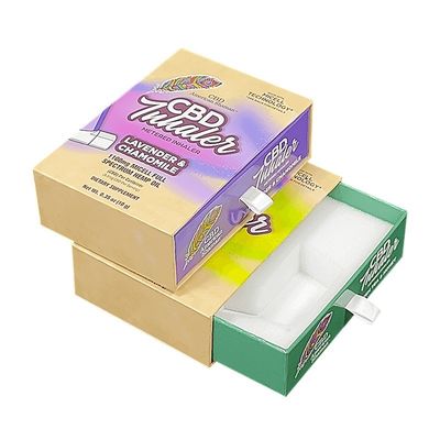4C/UV/Laminatie/Emboussing/Stamping Meterd Inhalator Papier Schuifverpakkingsdozen met schuim