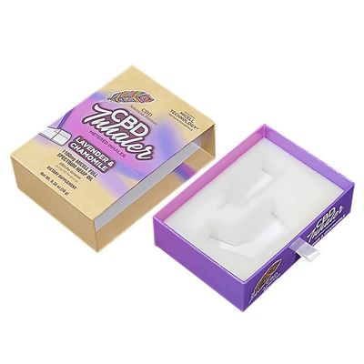 4C/UV/Laminatie/Emboussing/Stamping Meterd Inhalator Papier Schuifverpakkingsdozen met schuim