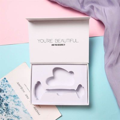 Boek Flap Box Custom Logo Printed Magnetic Rigid Box voor Guasha Jade Gua Sha Roller Tool