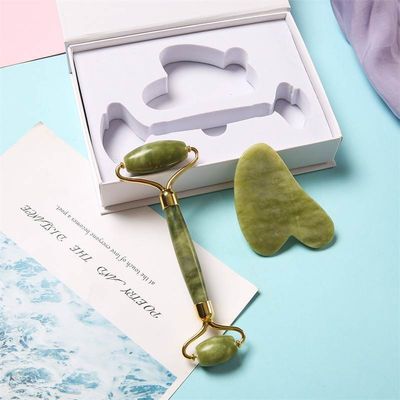 Boek Flap Box Custom Logo Printed Magnetic Rigid Box voor Guasha Jade Gua Sha Roller Tool