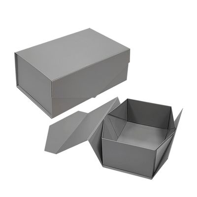 Aanbevolen bestelling Aanbevolen kleur Grootte Grijze vouw kartonnen papieren doos met magnetisch deksel