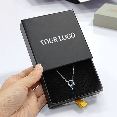 Luxe Custom Logo Juwelen Geschenkdoos voor Verpakkingsartikelen Geaffineerd karton Papier Type