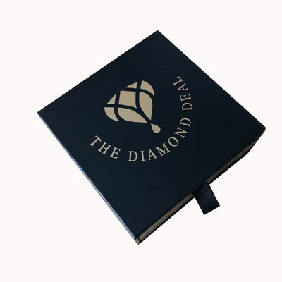 Huwelijksring halsketting oorbellen schuifkarton cadeaubon aangepast logo en aangepaste bestelling