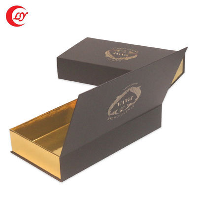 Gouden verpakking Zwarte rode kaviaar blikken pot geschenk set met kartonnen verpakking en mouw
