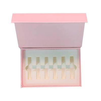 Persoonlijke roze parfum essentiële olie flessen schuim magnetische papieren dozen met mat laminatie