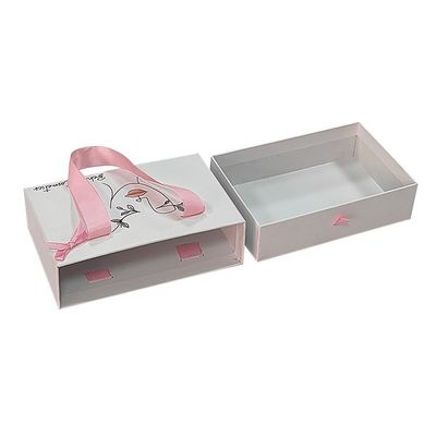 Andere Doos Type Logo Printing Luxe Wallet Kartonnen glijdozen met lintgreep