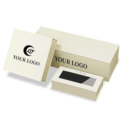 Matt Laminatie Gepersonaliseerde Juwelen trouwring Verpakking Magnetische dozen met inzetstukken