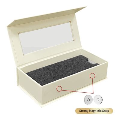 Matt Laminatie Gepersonaliseerde Juwelen trouwring Verpakking Magnetische dozen met inzetstukken