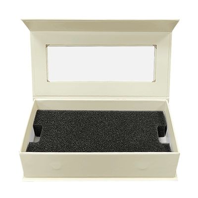 Matt Laminatie Gepersonaliseerde Juwelen trouwring Verpakking Magnetische dozen met inzetstukken