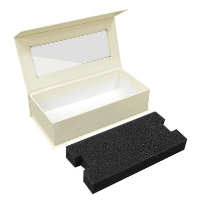 Matt Laminatie Gepersonaliseerde Juwelen trouwring Verpakking Magnetische dozen met inzetstukken