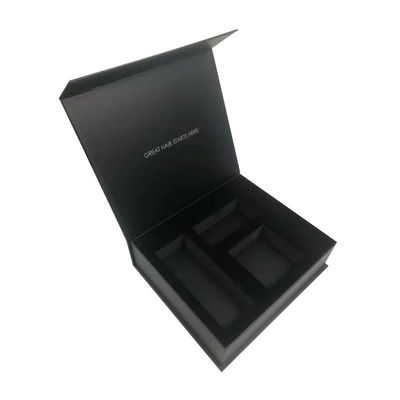 Fashion Luxury Haarborsel Zwarte cadeaubon Set met EVA-schuim en gouden folie