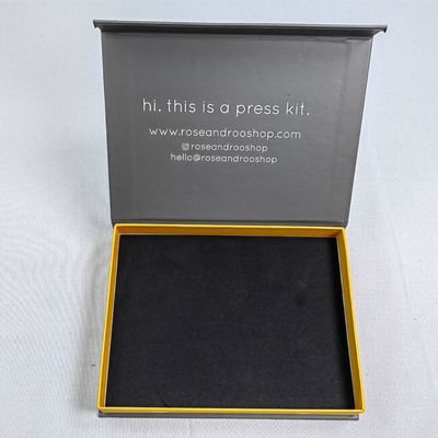 Fashion Luxury Haarborsel Zwarte cadeaubon Set met EVA-schuim en gouden folie