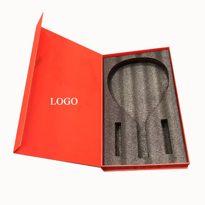 Stijlvolle kartonnen magnetische verpakkingsdoos op maat voor badminton racket