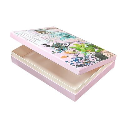 Kleurbedrukte papier op maat Juwelen Verpakkingsdoos Recycled Flip Top Kartondoos