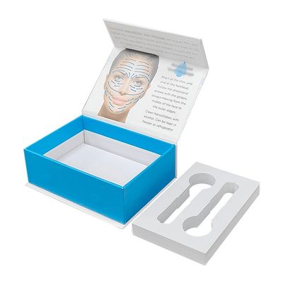 Flapbox Custom Luxe Magnetische Verpakking Huidverzorgingsproduct Schuim Inbreng Magnet Box