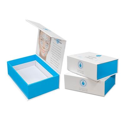Flapbox Custom Luxe Magnetische Verpakking Huidverzorgingsproduct Schuim Inbreng Magnet Box