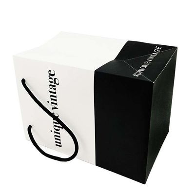 OEM Customized Designs Luxe Matte Gift Shopping Paper Bag Met Logo Voor Kleding Schoenen