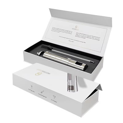 Op maat gemaakte luxe magnetische doos Flip Cardboard Wit papier Magnetische verpakking Geschenkdoos Met Magnetische sluiting