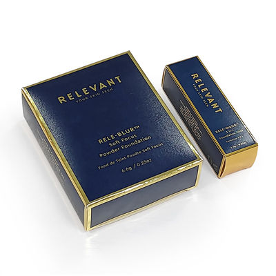 Gepersonaliseerde kleur Lipstick Opvouwbaar Karton Parfum Fles Lipstick Geschenk Cosmetische Verpakking Papier Kleurdoos