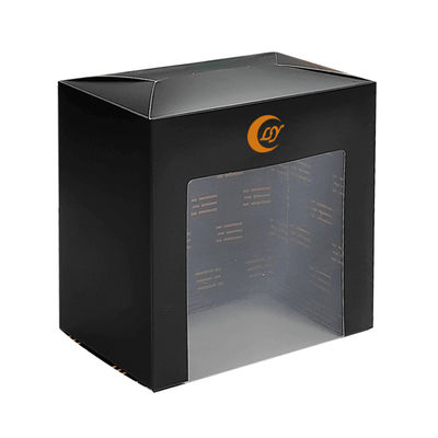 Custom Paper Hoed Verpakking Baseball Cap Venster Gift Box Met Duidelijke PVC Venster voor Baseball Cap