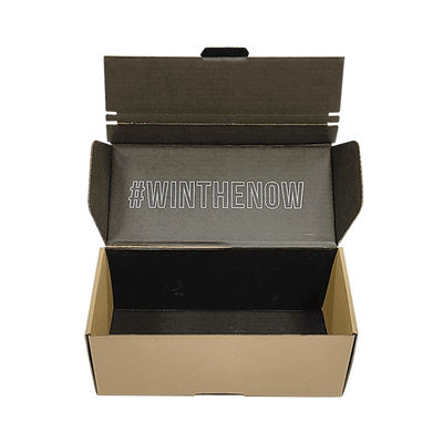 FSC-certificaat Easy Tear Strip Opening Seal Bruin Kraft gegolfd karton verzenddoos Zipper mailerdozen
