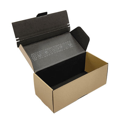 FSC-certificaat Easy Tear Strip Opening Seal Bruin Kraft gegolfd karton verzenddoos Zipper mailerdozen