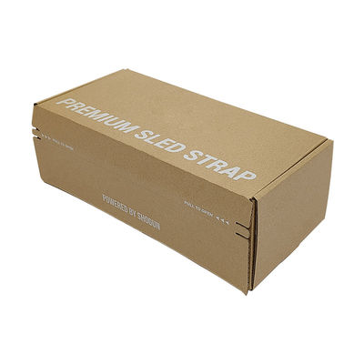 FSC-certificaat Easy Tear Strip Opening Seal Bruin Kraft gegolfd karton verzenddoos Zipper mailerdozen