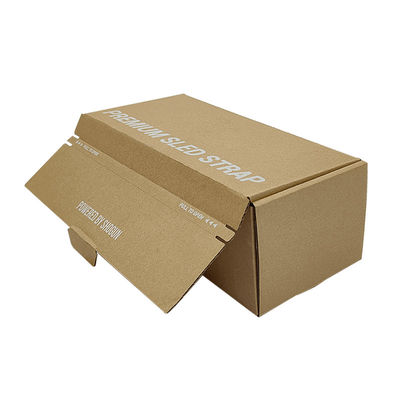 FSC-certificaat Easy Tear Strip Opening Seal Bruin Kraft gegolfd karton verzenddoos Zipper mailerdozen