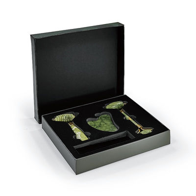 Gepersonaliseerd logo Premium groen kartonnen deksel Top cover en onder Luxe cosmetische verpakking cadeaubon