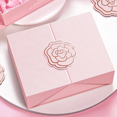 Custom Luxury Wedding Gift Box Verpakking Met Deksel Dozen Opvouwbaar Voor Het Geschenk Voor De Bruiloft Verjaardag