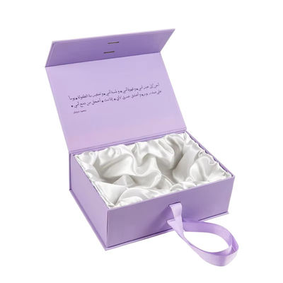 Custom High End Zwarte Magnetische Doos Kleding Karton Geschenk Pakket Doos Mensenhaar Verpakkingsdoos Met Satin Zijde